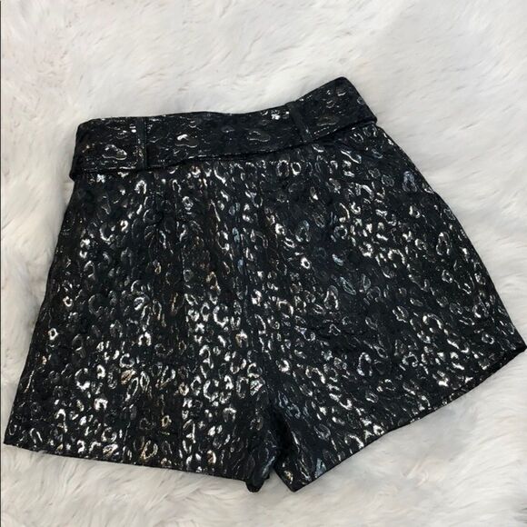 ARMANI exchange metallic animal print shorts sz 4 - Picture 5 of 14